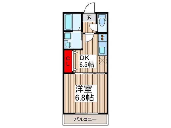 サザンクロスBの物件間取画像